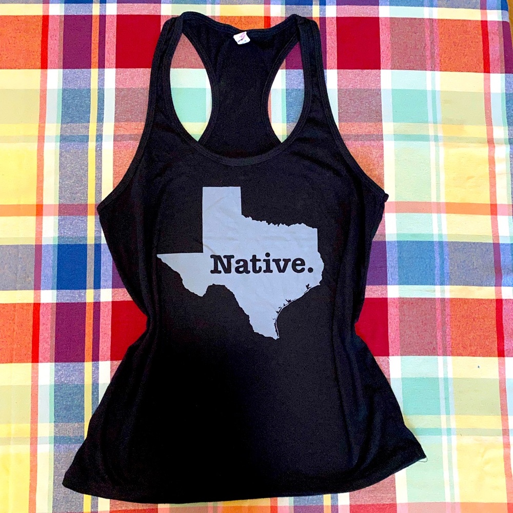 Black Texas TX racerback tee XL